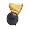 Besa Lighting Mia Mini Sconce, Honey, Bronze Finish, 1x40W Halogen 1SW-1779HN-BR - alternate 1
